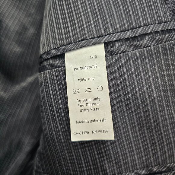 Calvin Klein 40R Gray HB 2-Button Sport Coat Blazer Jacket P346 - Picture 10 of 10